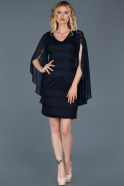 Короткое Вечернее Платье Темно-синий ABK121