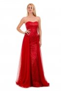 Длинное Вечернее Платье красный F1383