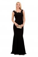 Длинное Вечернее Платье Черный C6156