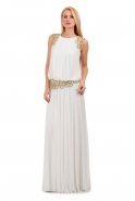 Длинное Вечернее Платье Белый O3631