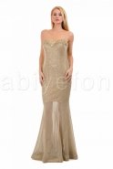 Длинное Вечернее Платье Золотой O1160