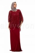 Вечерняя Одежда Хиджаб Бордовый S3818