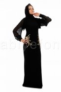 Вечерняя Одежда Хиджаб Черный S3670