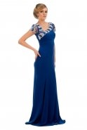 Длинное Вечернее Платье Ярко-синий F1368