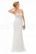 Длинное Вечернее Платье Белый F1367