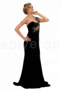 Длинное Вечернее Платье Черный F1366