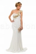 Длинное Вечернее Платье Белый F1366