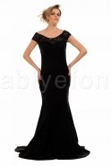 Длинное Вечернее Платье Черный F1328
