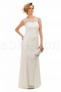 Длинное Вечернее Платье Кремовый M1393
