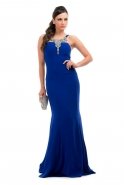 Длинное Вечернее Платье Ярко-синий S3688