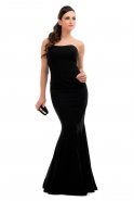 Длинное Вечернее Платье Черный C6139
