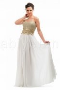 Длинное Вечернее Платье Белый O3625