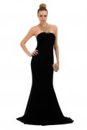 Длинное Вечернее Платье Черный C6131