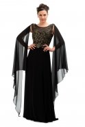 Вечернее Платье Большого Размера Черный S3830