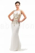 Длинное Вечернее Платье Белый S3826