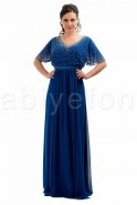 Вечернее Платье Свободного Кроя Ярко-синий O3584