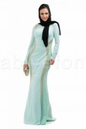 Вечерняя Одежда Хиджаб Мятный S3846
