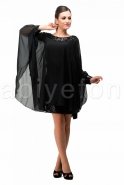 Вечернее Платье Большого Размера Черный-Черный C5050