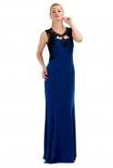 Длинное Вечернее Платье Ярко-синий O7395