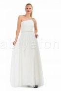Длинное Вечернее Платье Белый S3708