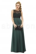Длинное Вечернее Платье Изумрудно-зеленый S3664