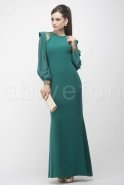 Вечерняя Одежда Хиджаб Изумрудно-зеленый S3595