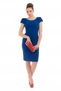 Короткое Вечернее Платье Ярко-синий C5143