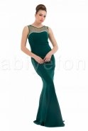 Длинное Вечернее Платье Изумрудно-зеленый C6096