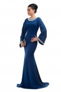 Вечерняя Одежда Хиджаб Ярко-синий F1202
