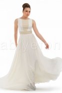 Длинное Вечернее Платье Белый F1156