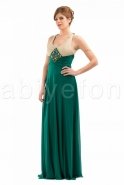 Длинное Вечернее Платье Изумрудно-зеленый R2135