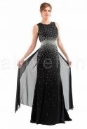 Длинное Вечернее Платье Черный F1159