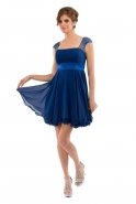 Короткое Вечернее Платье Ярко-синий F5160