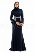 Вечерняя Одежда Хиджаб Темно-синий S3680