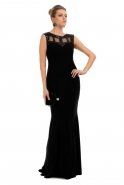 Длинное Вечернее Платье Черный C6067