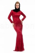 Вечерняя Одежда Хиджаб красный C6109