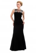 Длинное Вечернее Платье Черный C6072