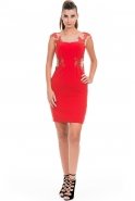 Короткое Вечернее Платье красный ALK5880