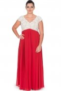 Длинное Платье Большого Размера красный ALY8805