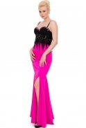 Длинное Выпускное Платье Розовый Черный ALY6323