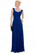 Длинное Вечернее Платье Ярко-синий C7113