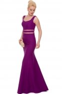 Длинное Вечернее Платье Пурпурный ABU411
