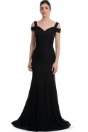 Длинное Вечернее Платье Черный C7003