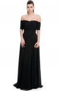 Длинное Вечернее Платье Черный C7004