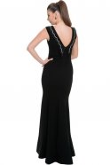 Длинное Вечернее Платье Черный C7007