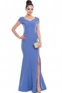 Длинное Вечернее Платье Синий C7027