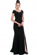 Длинное Вечернее Платье Черный C7027