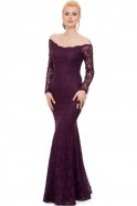 Длинное Вечернее Платье Пурпурный ABU555