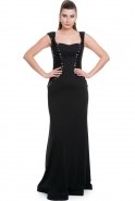 Длинное Вечернее Платье Черный C7104