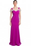 Длинное Вечернее Платье Пурпурный C7115
